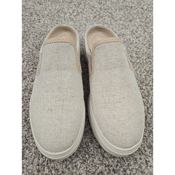 CLARK Cloudsteppers Shoes Womens Size 9.5 Tan Breeze Shore Slip On Comfort Mule - Picture 2 of 9